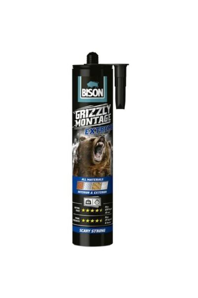 Bison Adeziv polimeric MS Grizzly Montage Extreme, 435 g, alb