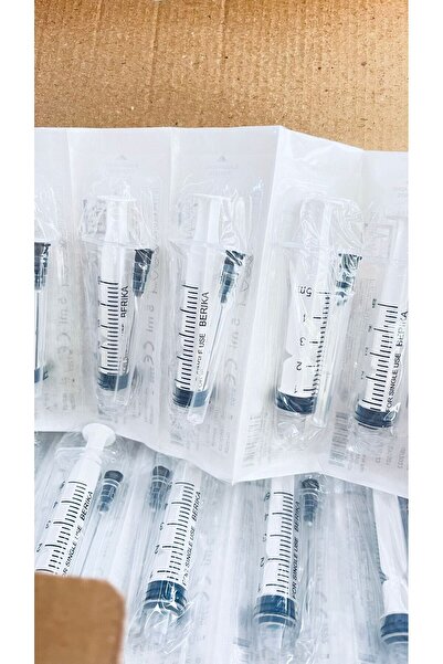 Berika 5 ML Luer Lock KİLİTLİ Siyah ENJEKTÖR 100 Adet