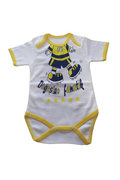 Style Baby Amazing Newborn Unisex Baby, Yellow Navy Blue Fanatic Fan Badi and Accessory Socks Gift Set