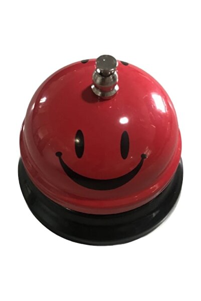 LEIBOO Clopoțel metalic multifuncțional, imprimeu cu față zâmbitoare, 7,5 cm ...