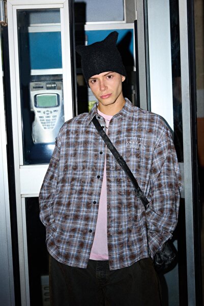 Bershka Kareli oversize gömlek