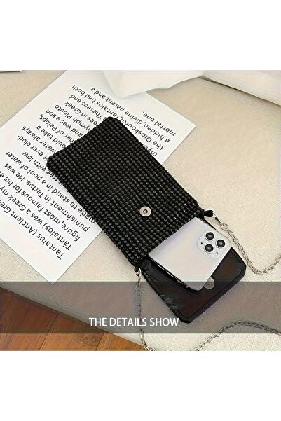 LADİJİTAL BASKI ÇÖZÜMLERİ Geantă clutch cu piatră strălucitoare pentru femei,...