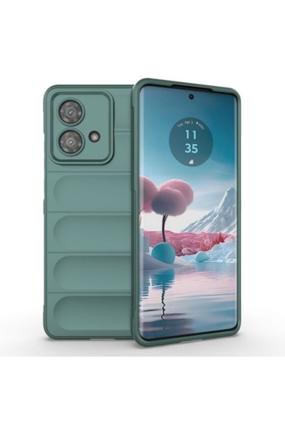 SOFAL Husă de telefon pentru Motorola Edge 40 Neo, P378, poliuretan, verde