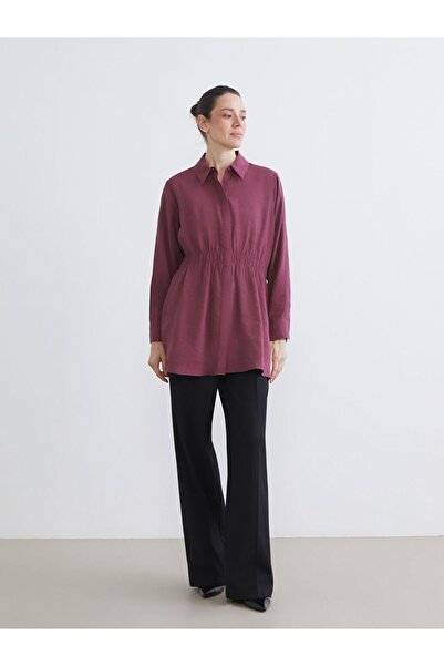 LC Waikiki LCWAIKIKI Classic Oversize Modal Karışımlı Kadın Gömlek Tunik