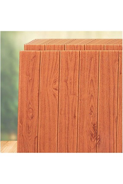 GOLD MARKET Set of 10 3D Self-Adhesive Wallpaper Panels, Resin Wood-Effect, Waterproof, 70x70 cm, 4.9 m², B