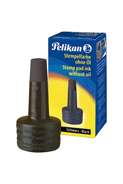 Pelikan stamp ink with applicator, oil-free, 28 ml, black