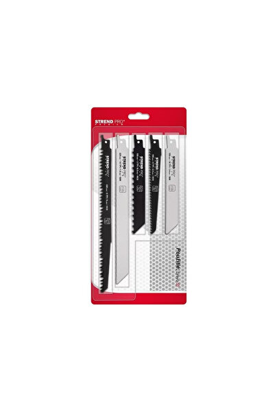 Strend Pro Čepeľ, pílový čepeľ, šabľový typ, na drevo a kov, HCS, BIM, sada 5...