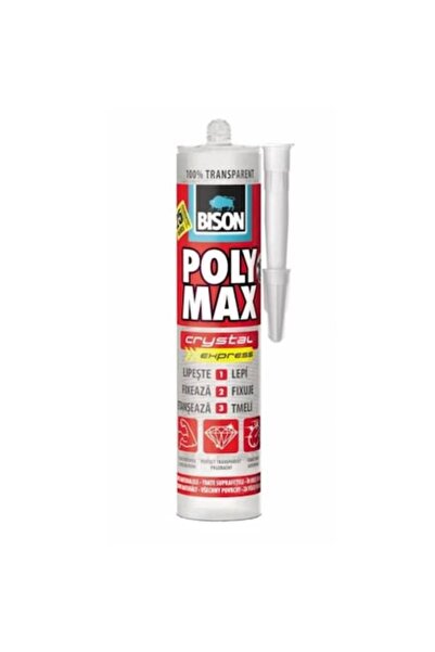 Bison Adeziv Poly Max Crystal Express, MS Polymer, 300g, Transparent