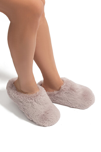Twigy Stone Kadın Peluş Ev Terliği Pudra 37/41
