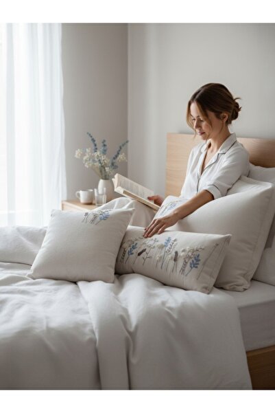 Şaheser Nilda Hand Embroidered Bedding Set – 100% Cotton, Elegant and Stylish Texture