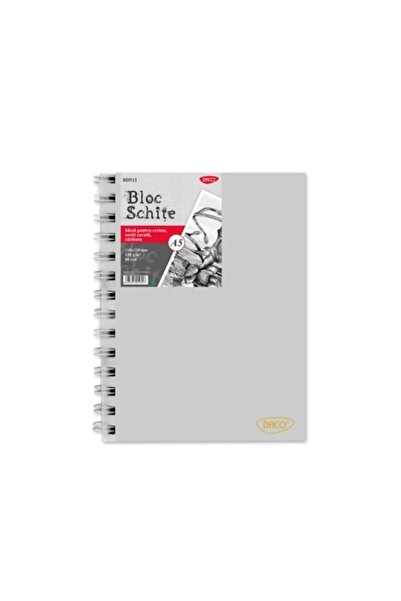 Daco Bloc de schițe A5, 80 de coli, 120 g/m², hârtie albă, copertă ranforsată