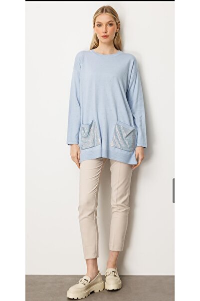 Mutlu Ertan Stone printed knit blouse