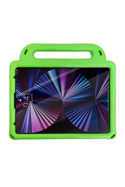 OEM Green foam protective case for Apple iPad 9.7" (2017/2018) - Diamond model with handle/stand, strap