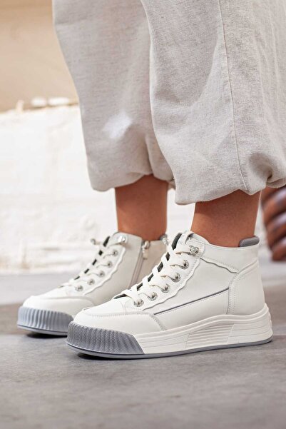 Adım Adım Women's Long Ankle Extra Comfortable Casual Shoes