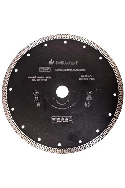 richmann exclusive Disk diamantat turbo subtire, keramika, ušľachtilý a pevný, 250 mm/25,4 mm, Richmann Exclu