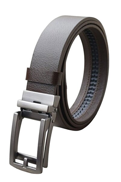 Deribond Men's Belt Automatic Buckle Genuine Leather Width 3.50 cm