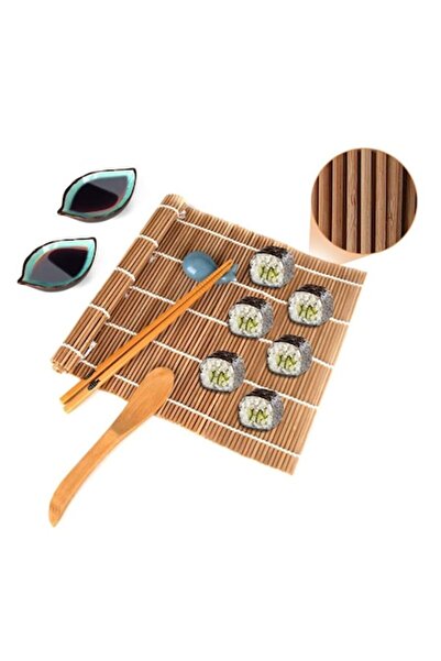 GOLD MARKET Set de tacâmuri pentru sushi, 19 piese, ușor de curățat, alb crem