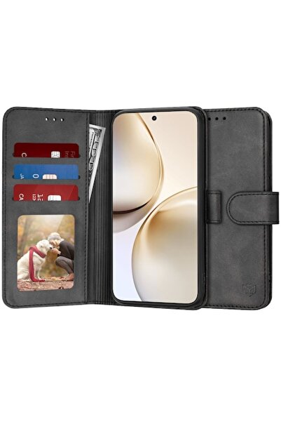 SOHO High Protection Case for Realme 14 Pro+, D43, Leather, Intense Dark