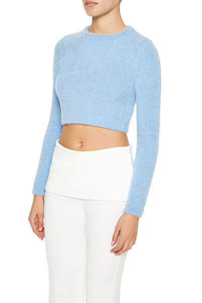 Forever 21 Yumuşak Örme Crop Kazak