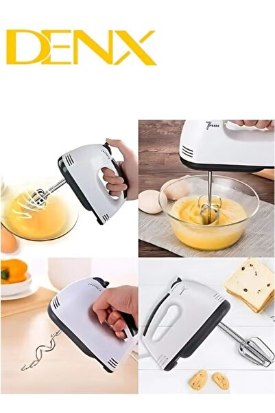 Denx خلاط طعام كهربائي أوتوماتيكي بـ 7 سرعات لخبز الكيك وخفق البيض