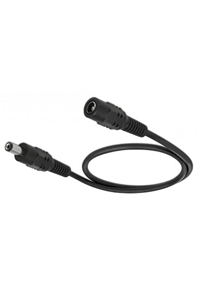 OEM DC power cable, 2 meter length, female-male connector, black