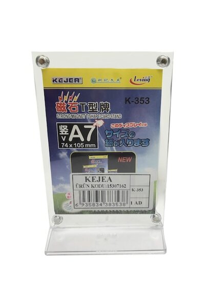 Kejea Display din plastic cu magneți pentru pliante, formă de T, A7 vertical ...