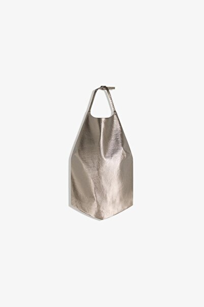 Bershka Leather effect halter top