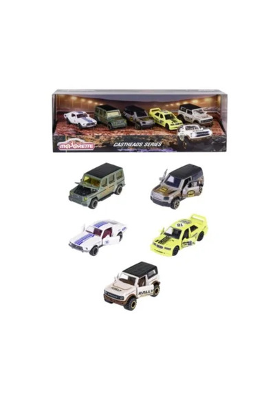 Majorette CastHeads Series Set 5 Masinute Scara 1:64