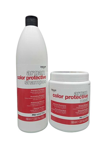 Dixon 1000ml shampoo and 1000ml mask with argan oil and vitamin E, specially ...