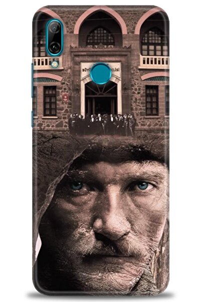 Rulet Aksesuar حافظة متوافقة مع هاتف هواوي بي سمارت 2019 HD مطبوع + واقي شاشة...