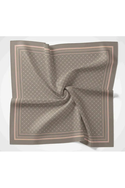 Silk Home Olinda Eşarp IST 22.00.48001.05 Vizon,Somon Monogram Desen