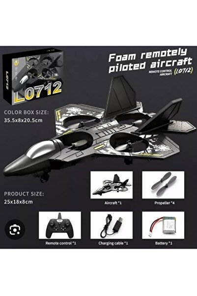Generic RC Helicopter Plane for Kids LO712, 2.4Ghz Remote Control Jet Fighter Airplane 3D Flip ....