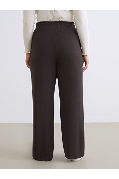 LC Waikiki Lcw Comfort Plus Size Women's Sweatpants with Elastic Waist