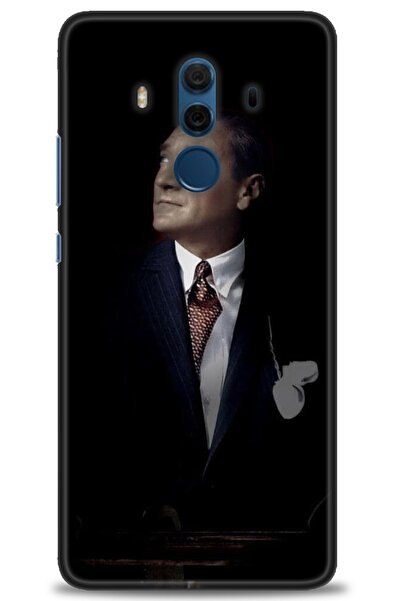 Rulet Aksesuar غطاء متوافق مع هاتف هواوي ميت 10 برو HD مطبوع - غطاء سيليكون م...