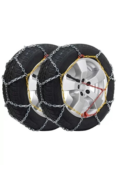 AMIO Sada 2 snehových reťazí pre autá s 12 mm článkami, KN-80