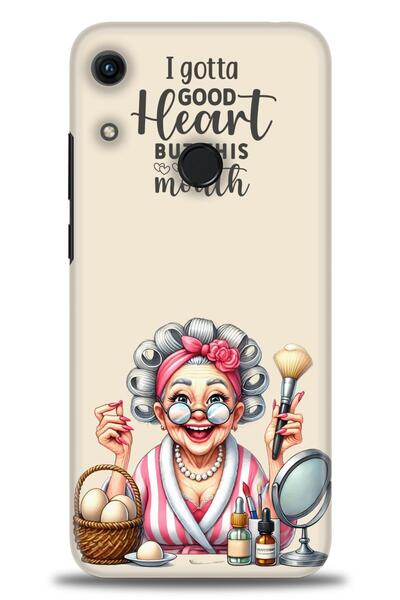 Rulet Aksesuar غطاء متوافق مع هاتف هواوي هونر 8A HD مطبوع - غطاء سيليكون بتصم...