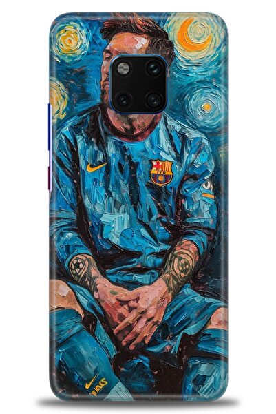 Rulet Aksesuar غطاء متوافق مع هاتف هواوي ميت 20 برو HD مطبوع - غطاء سيليكون ب...