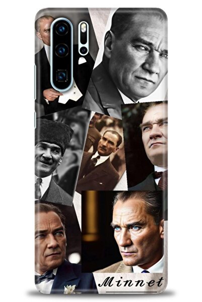 Rulet Aksesuar غطاء متوافق مع هاتف هواوي P30 Pro HD مطبوع - غطاء سيليكون مصمم...