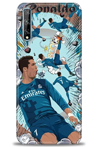 Rulet Aksesuar غطاء متوافق مع هاتف Huawei P Smart S HD مطبوع - غطاء من السيلي...