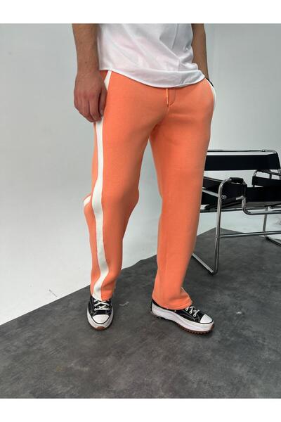 KağanKY Πορτοκαλί αθλητική φόρμα με λευκές ρίγες