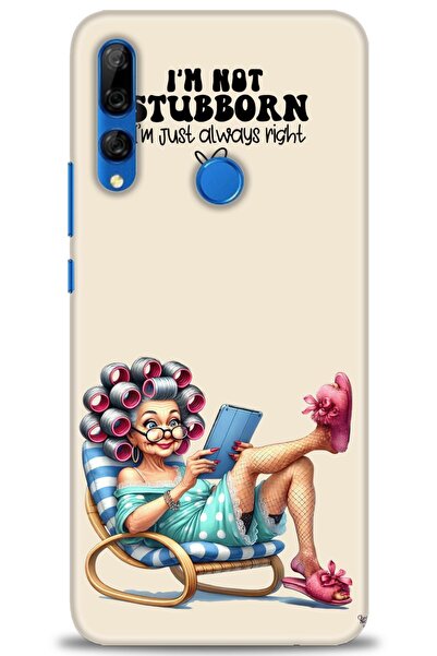 Rulet Aksesuar غطاء متوافق مع هاتف هواوي Y9 برايم 2019 HD مطبوع - غطاء سيليكو...