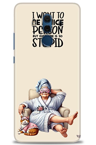 Rulet Aksesuar غطاء متوافق مع هاتف هواوي ميت 10 برو HD مطبوع - غطاء سيليكون م...