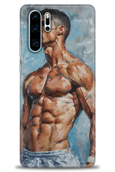 Rulet Aksesuar غطاء متوافق مع هاتف هواوي P30 Pro HD مطبوع - غطاء سيليكون بتصم...