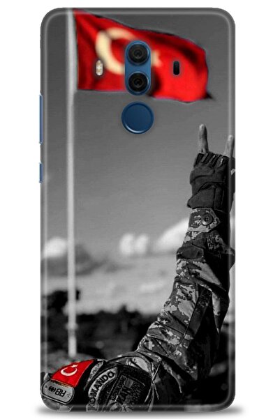 Rulet Aksesuar غطاء متوافق مع هاتف هواوي ميت 10 برو HD مطبوع - غطاء سيليكون م...