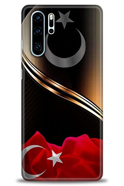 Rulet Aksesuar غطاء متوافق مع هاتف هواوي P30 Pro HD مطبوع - غطاء سيليكون مصمم...