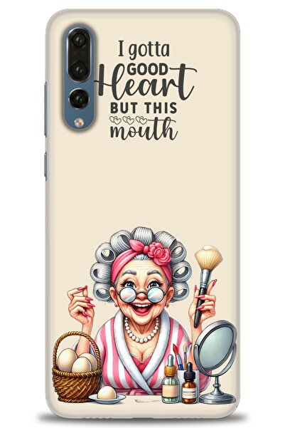 Rulet Aksesuar غطاء متوافق مع هاتف هواوي P20 Pro HD مطبوع - غطاء سيليكون مصمم...