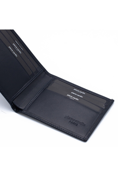 Pierre Cardin Navy Blue Analin Men's Leather Wallet 3664L1N