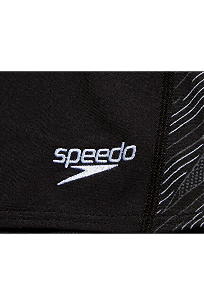 SPEEDO Hyperboom Pnl Asht Am Blk/Wht Erkek Yüzücü Mayosu 8-00301417216 Siyah