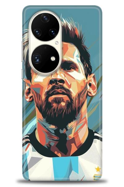 Rulet Aksesuar غطاء متوافق مع هاتف هواوي P50 Pro HD مطبوع - غطاء سيليكون مصمم...