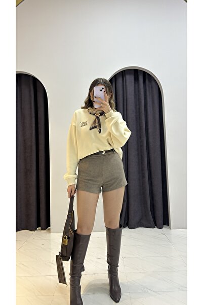 MERVENS Kemerli Mini Şort